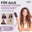 FABIHA® ???????????????????????????? Lockenbürste - Curly Hair Brush - Bio Haarbürste ohne ziepen - Wildschweinborsten Bürste - Die Originale 3-in-1-Stylingbürste für trendige Lockenfrisuren (Lilac)