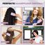 FABIHA® ???????????????????????????? Lockenbürste - Curly Hair Brush - Bio Haarbürste ohne ziepen - Wildschweinborsten Bürste - Die Originale 3-in-1-Stylingbürste für trendige Lockenfrisuren (Lilac)