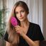 Ninabella Haarbürste ohne Ziepen - Bürste für Damen und Herren - Detangler Bürste auch für Locken & Lange Haare - Entwirrbürste Haarbürsten - Neon Pink