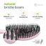 FABCARE Bio Haarbürste Wildschweinborsten Rund inkl. Ebook - Detangler-Bürste mit Doppelspiralfeder - Profi Entwirrbürste ohne Ziepen für jeden Haartyp - Damen Haarpflegebürste (Rosa) (Packung mit 2)