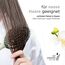 FABCARE Bio Haarbürste mit Wildschweinborsten - Detangler Doppelspiralfeder - Profi Entwirrbürste für jeden Haartyp - Damen (Grün) inkl. Ebook