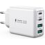 USB C Ladegerät, 40W 4 Ports USB C Ladegerät Block, Schnellladeblock Dual Port PD3.0+QC Wandstecker Multiport USB Netzteil Kompatibel mit iPhone 17/16/15/14/13/12/11/Pro Max/XS/XR/8/7/Samsung/Tablet