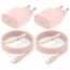 USB C Ladegerät Ladekabel für iPhone 17 16 16e 15/17 16 15 Pro/17 16 15 Pro Max/Plus,2Pack 25W USB C Power Adapter Schnellladekabel für iPad Pro/Air/10.Generation,Schnellladegerät Stecker mit 2M Kabel