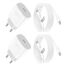 2 Pack iPhone Schnellladegerät und Schnellladekabel Ladekabel für iPhone 14 13 12 11 Pro Max Plus Mini/SE/XR/X/XS/iPad, 25W USB C Ladegerät mit 2M Kabel Fast Charger Netzteil Stecker Adapter
