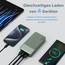 NOBIS Power Bank, Powerbank 20000mAh, 45W Externe Handyakkus Schnellladen, Externer Akku mit C zu C Kabel, Tragbares Ladegerät mit Digitalanzeige für Phone Android Laptop etc(Grün)