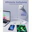 USB C Ladegerät, 4 Ports Mehrfach Ladegerät mit USB-C auf USBC Kabel 2M, 40W USBC Netzteil PD 3.0 Power Adapter USB Stecker für iPhone, Samsung, Handys Schnellladegerät Ladeladapter Ladestecker