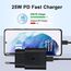 25W USB C Ladegerät Schnellladegerät für Samsung Galaxy S26 S25 S24 S23 S22 S21 Plus/FE/Ultra/ S20Plus, Z Fold 7/6, Z Flip 7/6, Note20, A56 A55 A54 A53 A35 A16 A15 A05s, Tablet Netzteil USB C Schwarz