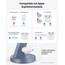 3 in 1 für iPhone Ladestation Schnelles Kabelloses Ladegerät - Wireless Charger für iPhone 17 Air 16e 16 15 14 13 12 11 X Pro Max & für Apple Watch und für Air Pods 4 3 2 Pro mit 18W Adapter (Blau)
