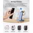 3 in 1 für iPhone Ladestation Schnelles Kabelloses Ladegerät - Wireless Charger für iPhone 17 Air 16e 16 15 14 13 12 11 X Pro Max & für Apple Watch und für Air Pods 4 3 2 Pro mit 18W Adapter (Blau)