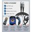 65W USB C Ladegerät, 3Port USB Schnellladegerät mit Ladekabel 2M,USB C Netzteil für MacBook Air Pro M1/M2,iPhone 17 Pro Max/16/15/14/13,Switch,Galaxy S24 Ultra/S23/S22,Tablet,Laptop,Handys usw