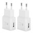 2er Pack USB Ladegerät, Netzteil Steckdosenadapter, Ersatz-Original Schnellladegerät Für Samsung Galaxy S8 S9 S10 S20 S21 Plus S10e 5G S7 A56 A54 A52s A50 A51 A36 A34 A30 A20 A16 A15 A14 A06 A05s