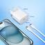 USB C Ladegerät,USB C Kabel [Apple MFi Zertifiziert] iPhone ladekabel für iPhone 17 Air/16/15 Pro Max 15/16 Plus iPad Netzteil Schnellladegerät Stecker Schnellladekabel USB c Power Adapter Weiß