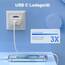 USB C Ladegerät,USB C Kabel [Apple MFi Zertifiziert] iPhone ladekabel für iPhone 17 Air/16/15 Pro Max 15/16 Plus iPad Netzteil Schnellladegerät Stecker Schnellladekabel USB c Power Adapter Weiß
