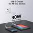 envircell USB C Ladegerät, 30W GaN Schnellladegerät, 2 Ports Mehrfach Ladegerät mit USB-C und USB-A, PD 3.0 Power Adapter Netzteil für iPhone 15 14 Pro Max 13 12 11 SE 2020 XS XR 8 7, Samsung, Handys