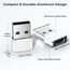Basesailor Adapter für Airpods Pro 3 4,USB Auf USB C Adapter 3 Stück,USBC Adapter,Ladegerät Type C für Airpods 2 3 Max,USBC Stecker Plug Netzteil für Apple Watch Series 11 10 Ultra 9 iWatch 8 7