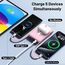 Azmuth Power Bank, für Magsafe Powerbank iPhone 10000mAh, Magnetische Power Bank Wireless Schnellladen mit LED Display Tragbares Ladegerät Akkuspack für iPhone 17/16/15/14/13/12/Pro/Pro Max