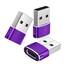 Basesailor USB auf USB C Adapter 3 Stück,A Stecker zu Typ C Buchse Ladegerät Ladekabel Konverter für iPhone 17 16 15 14 Mini Pro Max,Airpods,iPad 10,Samsung Galaxy Note 20 S20 Plus Ultra A13 A33 A53