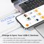 Basesailor USB C Buchse auf USB Stecker Adapter 3Stück,Typ C auf A Ladekabel Adapter für Apple iPhone 17 16 15 11 Pro Max,XR,Airpods,iPad Mini 6,Samsung Galaxy Note 10 S20 S21 Plus Ultra,Z Fold Flip 4