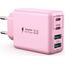USB C Ladegerät, 40 W 4 Ports USB C, Schnellladeblock Dual Port PD+QC, Multiport Typ C Ladegerät kompatibel mit iPhone 11/12/13/14/15/Pro Max/XS/XR/8/7/Samsung Telefon/Tablet