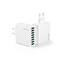 USB Ladegerät 2 Pack, 8 Ports USB Stecker 40W ladeadapter für 15 14 13 12 11 X, Samsung, Huawei, Xiaomi, Schnellladegerät Mehrfach Netzteil Netzstecker Ladestecker Schnellladen Steckdosenadapter