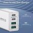 USB C Ladegerät 40W,4-Ports Mehrfach Ladegerät mit USB-C+USB-A,USBC Schnellladeblock Dual Port PD+QC Wandstecker Multiport Typ C Kompatibel mit iPhone 16/15/14/13/12 Pro Max/Galaxy S25/S24/S23/Tablet