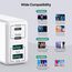 [2 Stück] USB C Ladegerät 40W, 4-Port USB C Ladegerät Block, Schnellladeblock Dual Port PD+QC Wandstecker Multiport Typ C Kompatibel mit iPhone 12/13/14/15/Pro Max/XS/XR/8/7/Samsung/Tablet