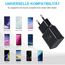 2er Pack USB Ladegerät Stecker, Adaptives Schnellladegerät Netzteil Adapter für Samsung Galaxy S21 S20 S10 S7 S8 S9 Plus, Note 8/9, A13 A14 A15 A35 und andere Smartphones/Geräte, Schnellladung