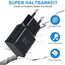2er Pack USB Ladegerät Stecker, Adaptives Schnellladegerät Netzteil Adapter für Samsung Galaxy S21 S20 S10 S7 S8 S9 Plus, Note 8/9, A13 A14 A15 A35 und andere Smartphones/Geräte, Schnellladung