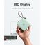 VRURC Power Bank mit Kabel 10000mAh Klein USB C Powerbank Schnelles Aufladen 22.5W Mini Tragbares Ladegerät Externer Akku Klein Aber Stark akkupack LED-Anzeige Kompatibel mit iPhone Huawei (Grün)