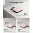 VRURC Power Bank mit Kabel 10000mAh Klein USB C Powerbank Schnelles Aufladen 22.5W Mini Tragbares Ladegerät Externer Akku Klein Aber Stark akkupack LED-Anzeige Kompatibel mit iPhone Huawei (Rosa)