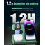 JARGOU 3 in 1 Kabelloses Ladegerät, Ladestation für Apple Watch und iPhone AirPods, Wireless Charger für iPhone 17 16 15 14 13 12 11 Pro Max, für Apple Watch 11/Ultra 3/10/9/8/7/6/SE/AirPods Pro 4 3 2