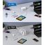 120W USB C Ladegerät, 8-Port USB C Schnellladegerät Netzteil mit Einziehbarem Kabel, PD+QC 3.0 GaN USB Ladestation für iPhone 17/16/15/14, Samsung Galaxy S24, iPad, Laptop, Reise&Home Office