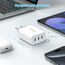 USB C Ladegerät 35W, 3-Port USB C Netzteil/Stecker/Adapter, Schnellladegerät Kompatibel iPhone 17 16 15 14 13 12 11,PD3.0 Samsung S23/S22, Xiaomi, Google Pixel 7/6, iPad Power Adapter