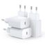 Seadmit 20W USB C Adapter, USB-C Ladegerät kompatibel mit i-Phone 17/16/15/14/13 Plus Pro Max Mini, i-Pad, Air-Pods, Samsung Galaxy S25/24/23, USBC Stecker Netzteil Schnellladegerät Charger(4 Port)