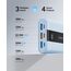 VRURC Power Bank 20000mAh – Kleiner & tragbarer externer Akku mit 22,5W QC & PD 3.0 Schnellladen, USB-C, 6 Ports & LED-Anzeige, CE-zertifizierte Powerbank für iPhone, Samsung, Huawei, iPad & Reisen