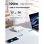 USB C Ladegerät, 165W 6-Port USB Mehrfach Ladegerät, 100W Schnellladegerät USB C PD 3.0 Power Adapter, USB Netzteil für MacBook Pro/Air,iPhone 16/15/14/13,Samsung S24/S23