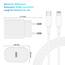 iPhone Schnellladegerät,Apple Netzteil Ladegerät 20W mit USB C Lightning Kabel 2M Original, Type C Ladeadapter, Power Adapter Stecker und Ladekabel für iPhone 14 Pro Max/13 Mini/12 Pro/11/XS/XR/8 iPad