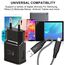 Adaptive Fast Ladegerät mit USB-C Nylon Schnellladekabel 2 M, Original-Fast-Ladung QC3.0 kompatibel mit Samsung Galaxy S8/S9/S10 Plus/S10e, S20/S21/S22/A51/A40/A30/A20/Z Flip3, Note 8/9/10 (2-Pack)