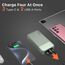 JUOVI Power Bank, 20000mAh 45W Tragbares Ladegerät, PD3.0 QC4.0 Schnelles Laden 4-Port mit LED Anzeige, Akkupack Ladegerät tragbar für MacBook, iPhone 15 14 13 Pro Samsung S23 S22 (Grün)