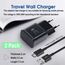 (2er Pack) USB Ladegerät mit 1,5m Ladekabel USB C Für Samsung Galaxy A16 A15 A14 A13 A05s A04s A55 A54 A53 A52s A42 A35 A34 A33 M53 M33 M23 S8 S8+ S9 Plus S10e, Schnellladegerät Schnellladekabel USB C