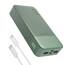 JUOVI Tragbare Powerbank 20000mAh Schnellladefunktion, 45W Akku Pack Power Bank Schnellladen 2 USB-C 2 USB-A mit LED-Anzeige, Akkubank Kompatibel mit Smartphone, Laptop, Tablet, Notebook J2621 (Grün)