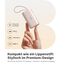TORRAS Mini Powerbank 5000mAh, 22.5W PD3.0 Schnellladen Power Bank Klein mit integriertem USB-C Kabel, Kompatibel für iPhone 17/16/15 Serie, Samsung s26/s25, Google, iPad Pro/Air, AirPods-Wüste Titan