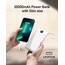 VEEKTOMX Powerbank 20000mAh Power Bank mit integrierten Kabeln USB C Externe Handyakkus mit 5 Ausgängen & 2 Eingängen Reise Gadgets Akkupack Kompatibel mit iPhone, Samsung