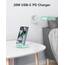 NANAMI Fast Wireless Charger, 15W Induktive Ladestation für Samsung Galaxy S26 S25 S24 S23 S22 Ultra Plus,Handy Ständer (mit 20W USB ladegerät PD Adapter) für iPhone 17 16 15 14 13 12 11 Pro Max XR