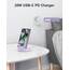 NANAMI Fast Wireless Charger, 15W Induktive Ladestation für Samsung Galaxy S26 S25 S24 S23 S22 Ultra Plus,Handy Ständer (mit 20W USB ladegerät PD Adapter) für iPhone 17 16 15 14 13 12 11 Pro Max XR