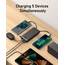 VEEKTOMX Powerbank 20000mAh Power Bank mit integrierten Kabeln USB C Externe Handyakkus mit 5 Ausgängen & 2 Eingängen Reise Gadgets Akkupack Kompatibel mit iPhone, Samsung
