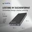 VARTA Power Bank 20000mAh, Powerbank Power on Demand mit 3 Anschlüssen (1x USB A, 2x USB C), kompatibel mit Tablets & Smartphone, in umweltschonender Verpackung