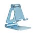 Nulaxy Verstellbar Handy Ständer Tisch, Faltbarer Handy Halterung Aluminium Phone Halter für Schreibtisch Kompatibel mit iPhone 16 15 14 13 12 11 Pro Xs Xr X 8, Huawei, Galaxy, alle Handys - Blau
