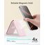 ESR Aura für MagSafe Wallet 5 Kartenhalter, RFID Schutz, Wallet mit Verstellbarem Ständer, für iPhone 17e/17/16/15/14/13/12 Serie, für Pixel 10/Pro/Pro XL, Nicht für 13/12 Mini, Kaugummirosa