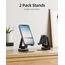 Nulaxy 2 Stück Faltbarer Handy Ständer Verstellbar Handy Halterung Halter für Schreibtisch Kompatibel mit iPhone 16 15 14 13 12 11 Pro Xs Xs Max Xr X 8, Huawei, Galaxy, alle Handys, Schwarz & Schwarz